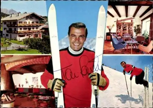 Ak Kitzbühel in Tirol, Haus Toni Sailer, Schauspieler, Skirennfahrer, Innenansicht, Bar