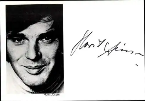 Ak Schauspieler Horst Jüssen, Portrait, Autogramm