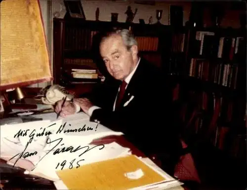 Ak Schauspieler Hans Jaray, Portrait, Autogramm