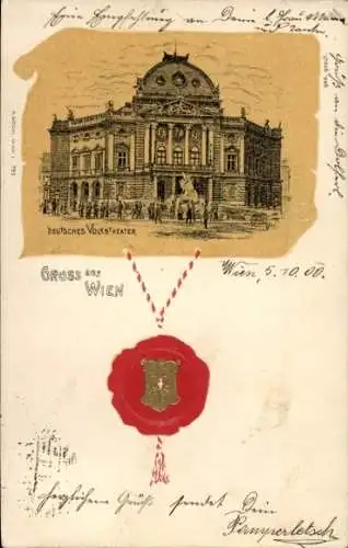 Präge Litho Wien, Deutsches Volkstheater