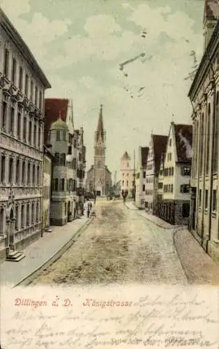 Ak Dillingen an der Donau, Königstraße