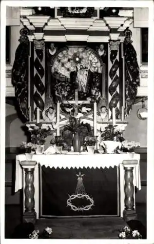 Ak Lauter Bernsbach im Erzgebirge Sachsen, Kirche, Altar