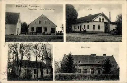 Ak Tschkalowo Enzuhnen Rodebach Ostpreußen, Amt, Pfarrhaus, Gasthaus