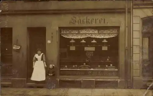 Foto Ak Hamburg, Bäckerei Carl Loose