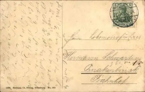 Ak Oldenburg im Großherzogtum Oldenburg, Friedensplatz