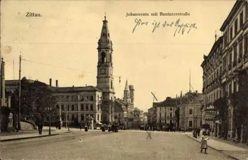 Ak Zittau in Sachsen, Johanneum, Bautznerstraße