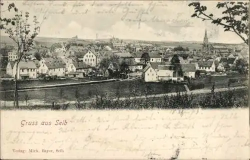 Ak Selb im Fichtelgebirge Oberfranken, Gesamtansicht