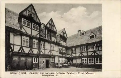 Ak Goslar am Harz, Gasthof zum weißen Schwan