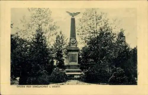 Ak Isselhorst Gütersloh in Westfalen, Kriegerdenkmal