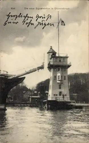 Ak Düsternbrook Kiel, Neue Signalstation