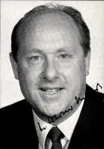 Foto Politiker Werner Marx, Portrait, Autogramm