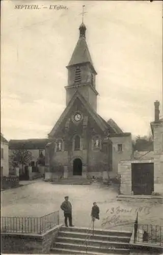 Ak Septeuil Yvelines, Kirche