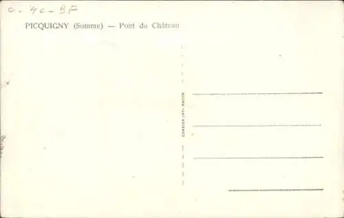 Ak Picquigny Somme, Pont du Chateau