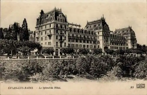 Ak Évian les Bains Haute Savoie, le Splendide Hotel