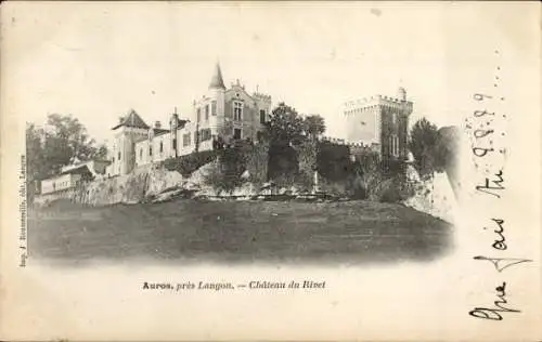 Ak Langon Gironde, Auros, Chateau du Rivet