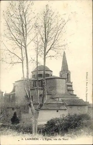 Ak Lambesc Bouches du Rhône, Kirche, vue du Nord