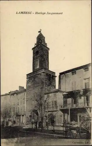 Ak Lambesc Bouches du Rhône, Horloge Jacquemart