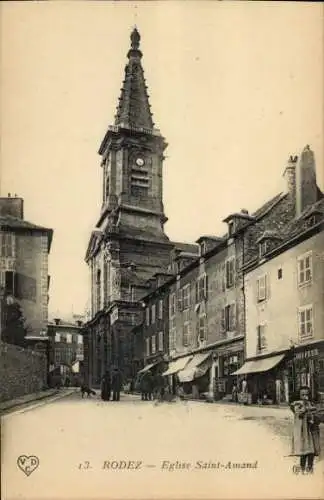 Ak Rodez Aveyron, Eglise Saint-Amand