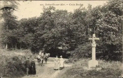 Ak Sotteville sur Mer Seine-Maritime, Croix Boulet