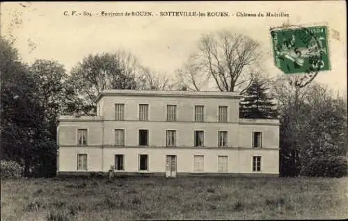 Ak Sotteville lès Rouen Seine Maritime, Chateau du Madrillet