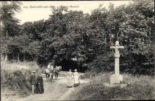 Ak Sotteville sur Mer Seine-Maritime, Croix Boulet