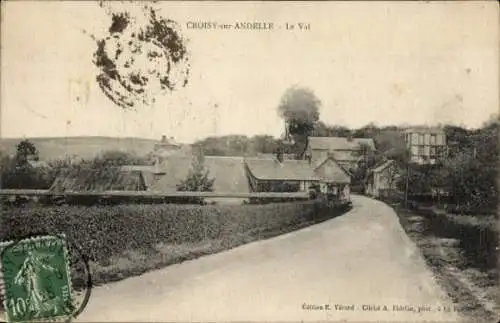 Ak Croisy-sur-Andelle Seine-Maritime, Le Val