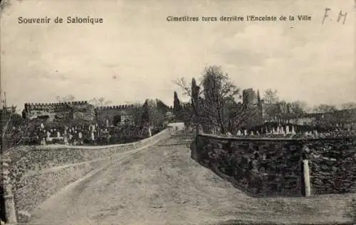 Ak Salonique Saloniki Thessaloniki Griechenland, türkischer Friedhof