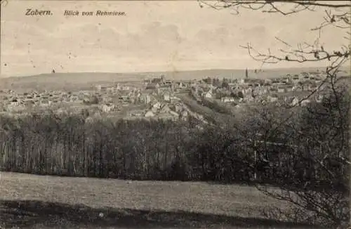 Ak Saverne Zabern Elsass Bas Rhin, Gesamtansicht, Blick vom Rehwiese