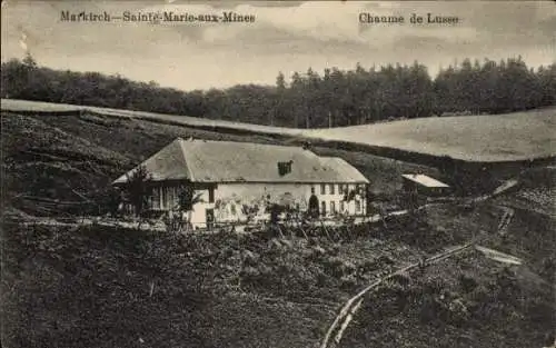 Ak Sainte Marie aux Mines Markirch Elsass Haut Rhin, Chaume de Lusse