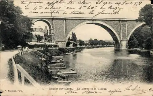 Ak Nogent sur Marne Val de Marne, Viaduc