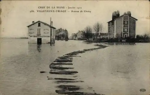 Ak Villeneuve Triage Val de Marne, Avenue de Choisy