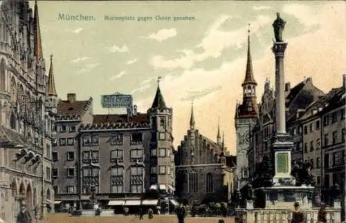 Ak München, Marienplatz, Osten