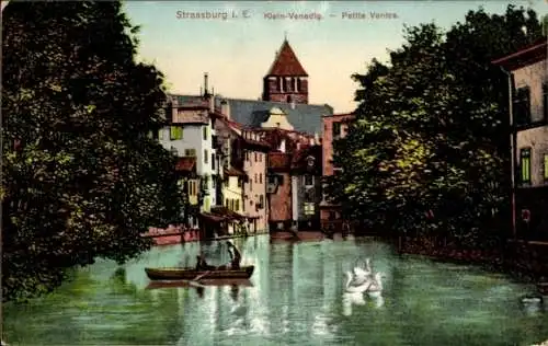 Ak Strasbourg Straßburg Elsass Bas Rhin, Klein Venedig