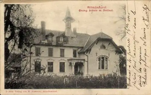 Ak Montreux Vieux Altmünsterol Elsass Haut Rhin, Evangelische Schule