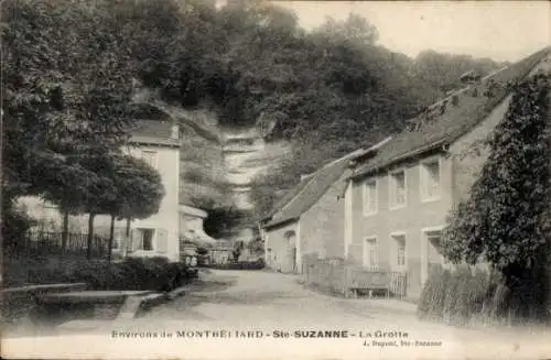 Ak Sainte-Suzanne Doubs, Höhle