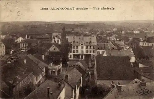 Ak Audincourt Doubs, Gesamtansicht