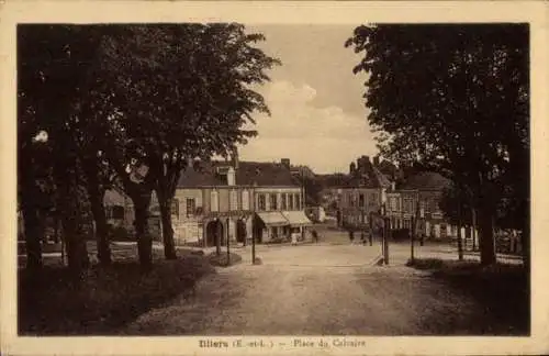 Ak Illiers Eure et Loir, Place du Calvaire