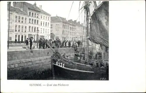 Ak Oostende Ostende Westflandern, Fischerkai