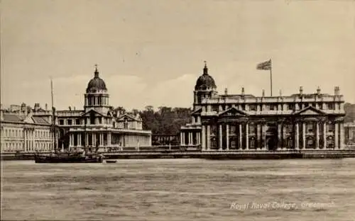 Ak Greenwich London England, Royal Naval College