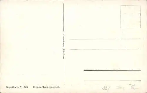 Künstler Ak Boettcher, Hans, Nürnberg, der Nürnberger Trichter