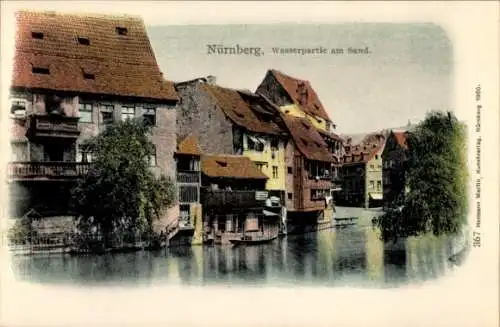 Ak Nürnberg in Mittelfranken, am Sand