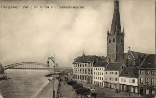 Ak Düsseldorf am Rhein, Lambertuskirche