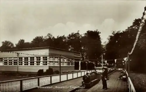 Ak Düsseldorf am Rhein, Große Ausstellung GeSoLei 1926, Liliputbahn