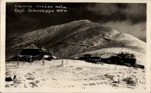 Foto Ak Malá Úpa Kleinaupa Riesengebirge Region Königgrätz, Schneekoppe, Winter