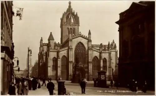 Ak Edinburgh Schottland, St. Giles Kathedrale