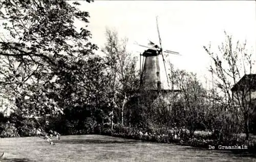 Ak Burgh Haamstede Zeeland Niederlande, De Graanhalm, Mill