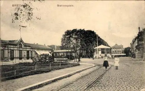 Ak Breda Nordbrabant, Stationsplein