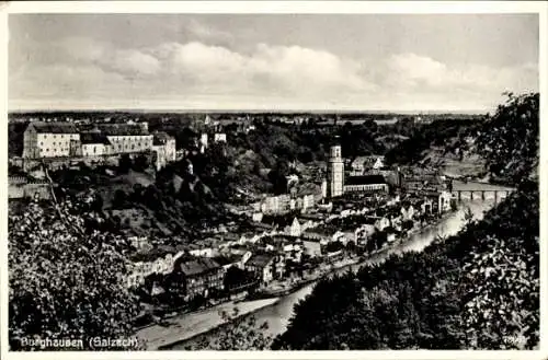 Ak Burghausen an der Salzach Oberbayern, Gesamtansicht