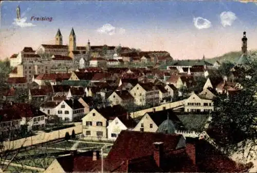 Ak Freising in Oberbayern, Gesamtansicht