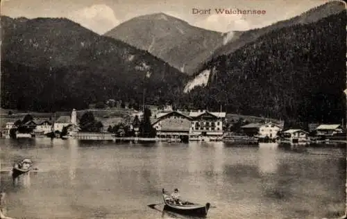 Ak Walchensee Kochel am See, Gesamtansicht